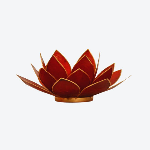 Capiz candle holder lotus design 3x6 inches – handcrafted Filipino home décor made from natural capiz shells.