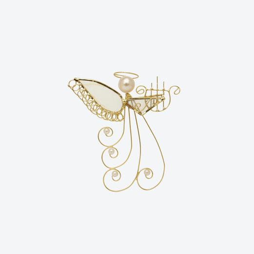 Capiz Angel with Harp Flat 3.5" - ₱325.00